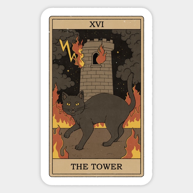 The Tower Sticker by thiagocorrea